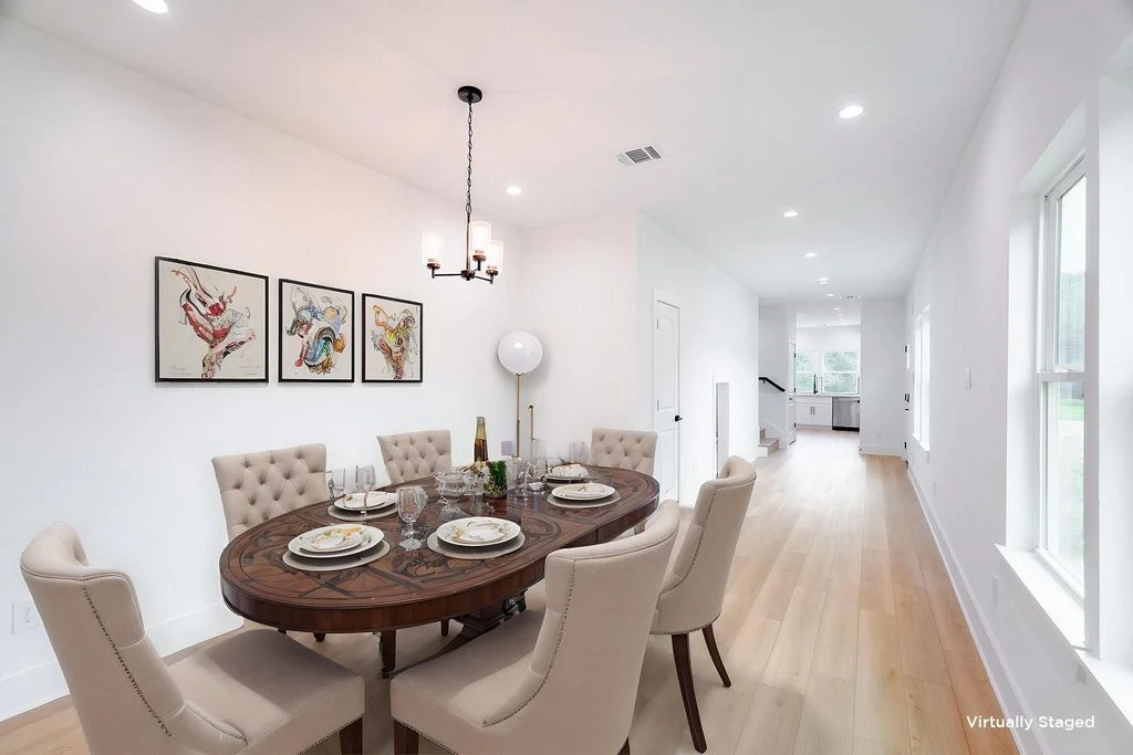 Dining area in a completed RID Services project